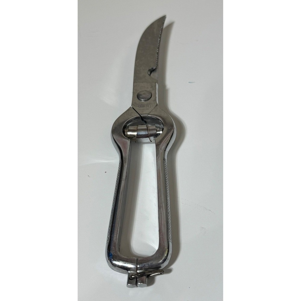 Wiss No. 1109 Poultry Shears Chrome Germany Vintage Kitchen Scissors Bone Notch